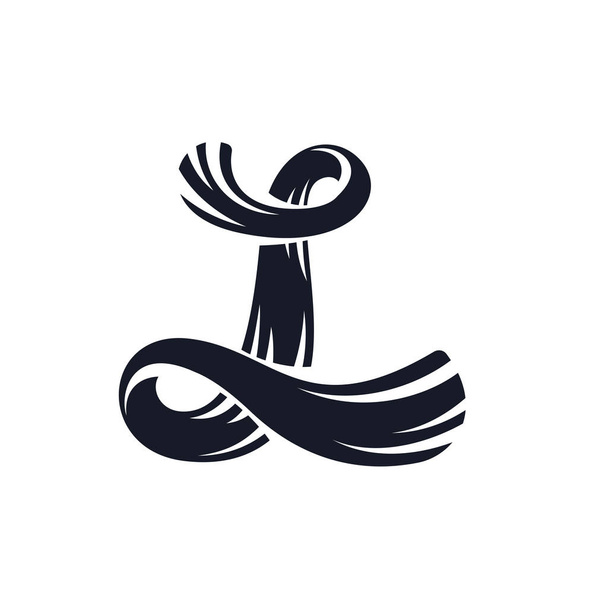 VL Letter Lion Royal Luxury Logo template in vector art for