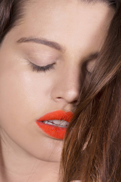 Sexy lipstick lips - Фото, зображення