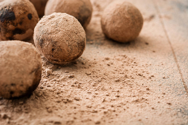 Delicious chocolate truffles - Photo, Image