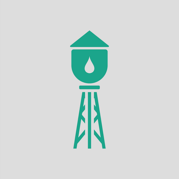 Ikona Vodní věže - Vektor, obrázek