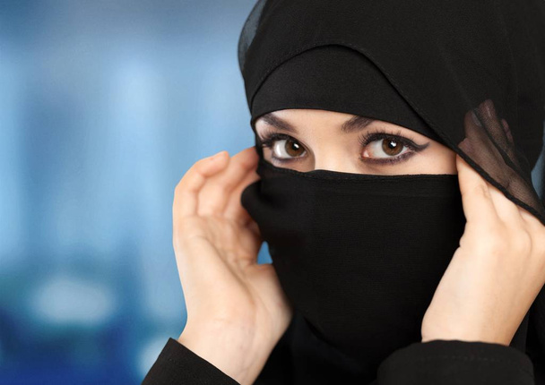 mysterious Arabian woman - Photo, image