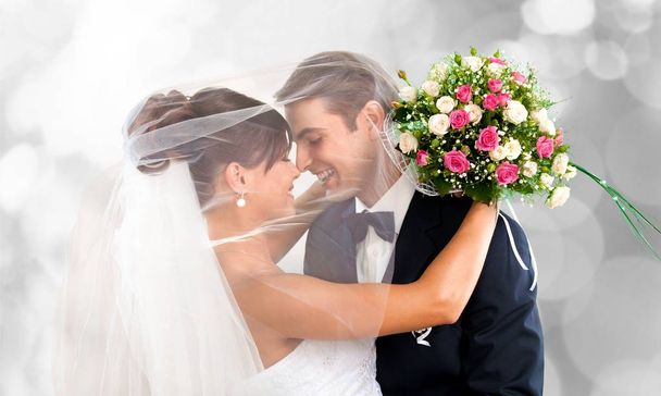  just married young couple  - Valokuva, kuva