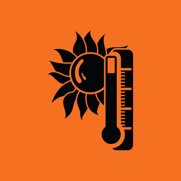 Ikone der Sommerhitze - Vektor, Bild