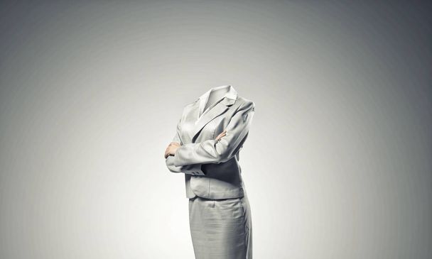 Businesswoman without head - 写真・画像