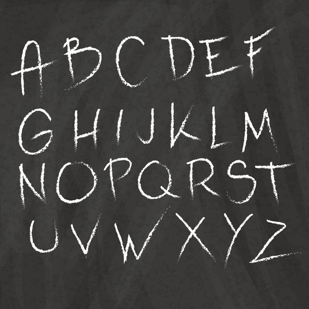 Ręcznie rysowany alfabet  - Wektor, obraz