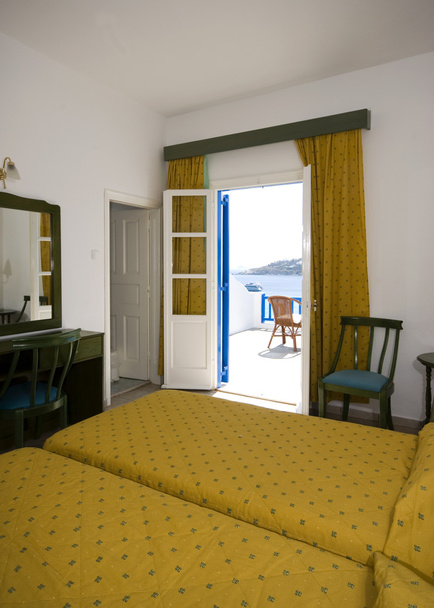 suíte hotel grego ilha praia mykonos
 - Foto, Imagem