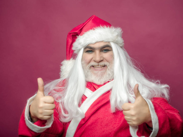 smiling Christmas man - Foto, Imagen