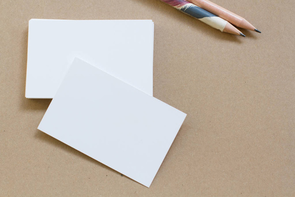  carton business cards and eco paper for design  - Fotografie, Obrázek