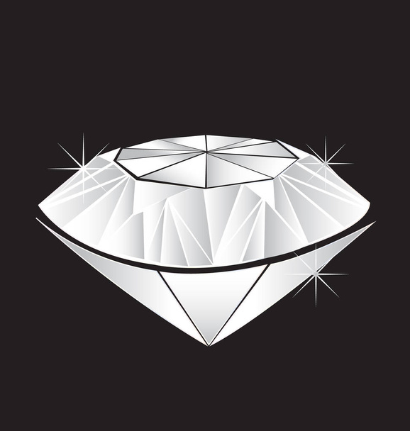 Bílý diamant svatební symbol  - Vektor, obrázek
