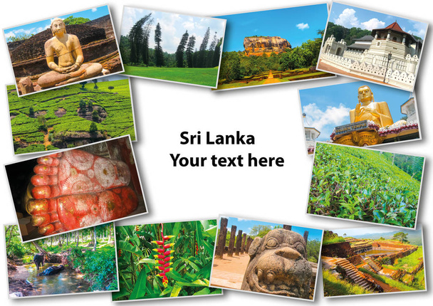 Kolaż z obrazów Sri Lanki - Zdjęcie, obraz