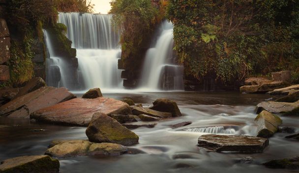 Autumn colours at Penllergare waterfalls - Photo, Image