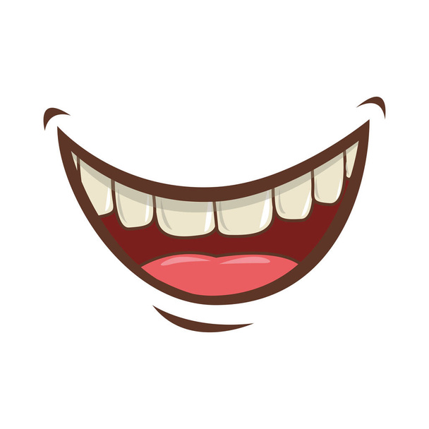 mouth cartoon icon - Vector, Image