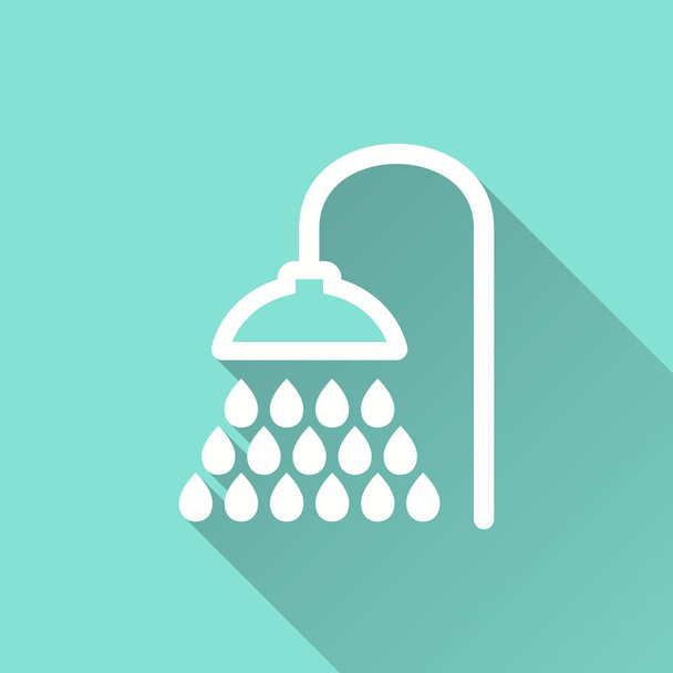 Shower - vector icon. - Vecteur, image