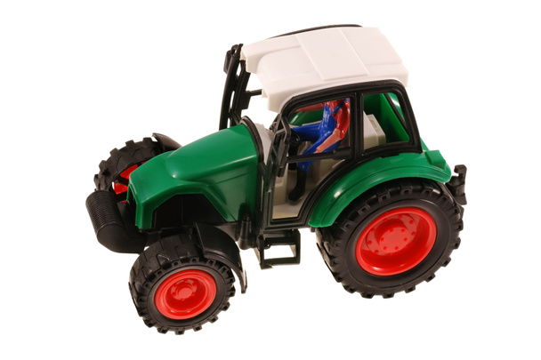 Muovi pyörillä traktorin lelu
 - Valokuva, kuva