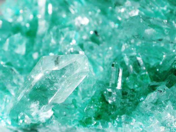 aquamarine crystal quartz geode geological crystals  - Photo, Image