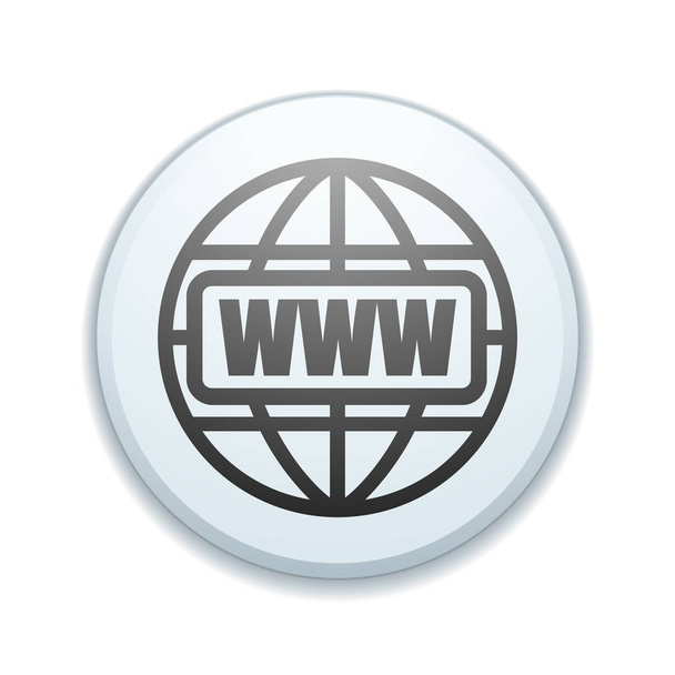 ワールド ・ ワイド ・ ウェブのボタン - ベクター画像