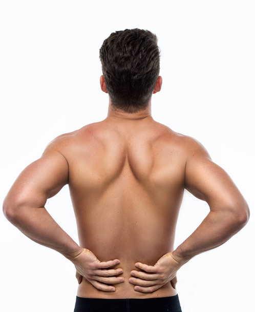 Man with back pain - Foto, Bild