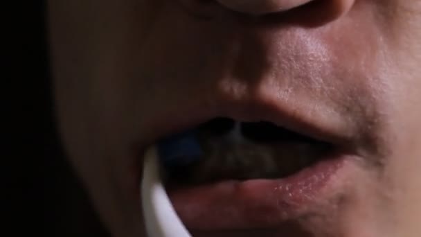 Brushing Teeth close up - Séquence, vidéo