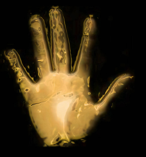 impressão de mão humana isolada
 - Foto, Imagem