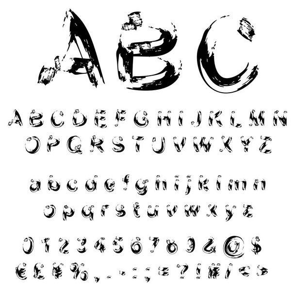 schets Krabbel verf lettertype  - Foto, afbeelding