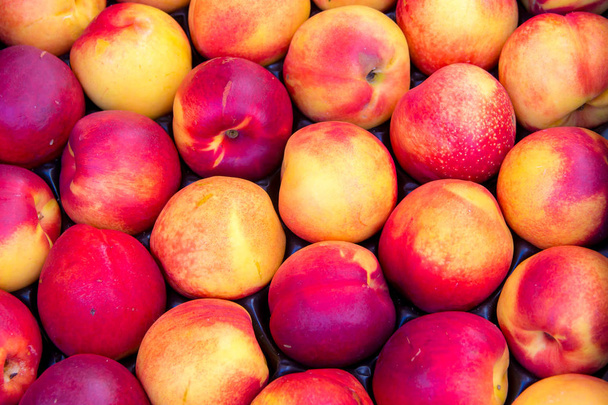 Heap Of fresh ripe Peaches - Photo, image