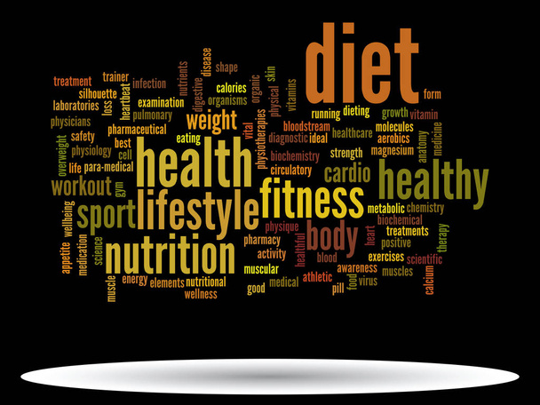 abstract health  word cloud  - Photo, Image