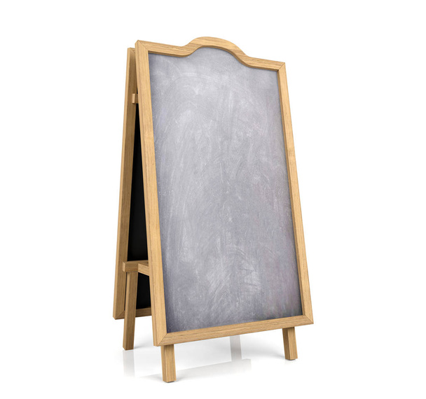 Blackboard menu isolated on white background - Photo, Image