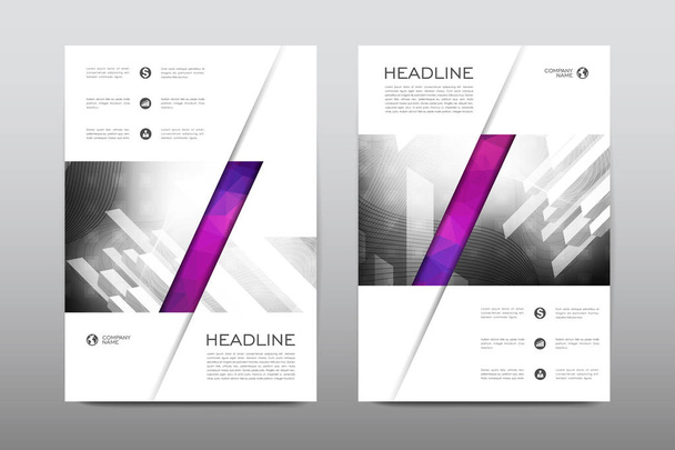 layouts de folhetos de design
 - Vetor, Imagem