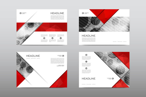 layouts of design brochures - Vector, Image