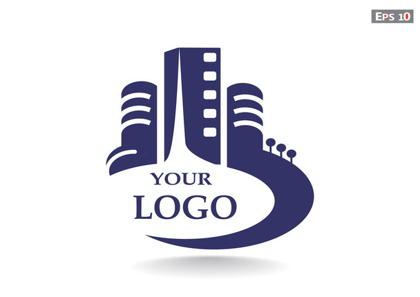 City buildings logo for your company - Vetor, Imagem