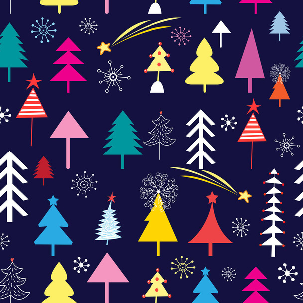Nový vzorek vánočních stromků - Vektor, obrázek