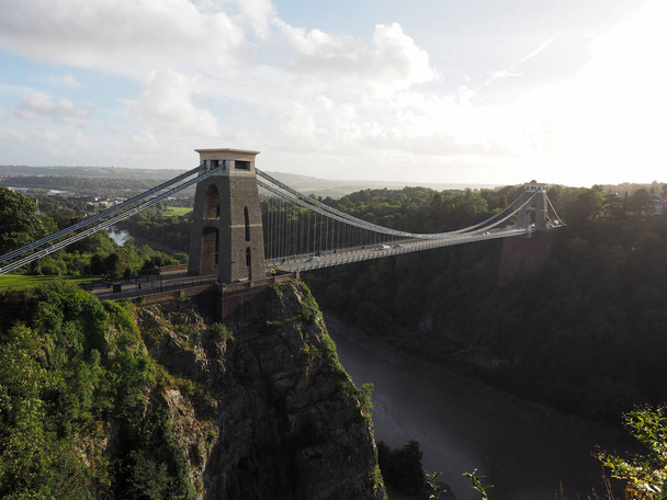 Bristol 'deki Clifton Köprüsü - Fotoğraf, Görsel