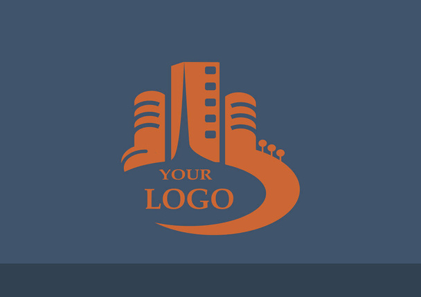 City buildings logo for your company - Вектор,изображение