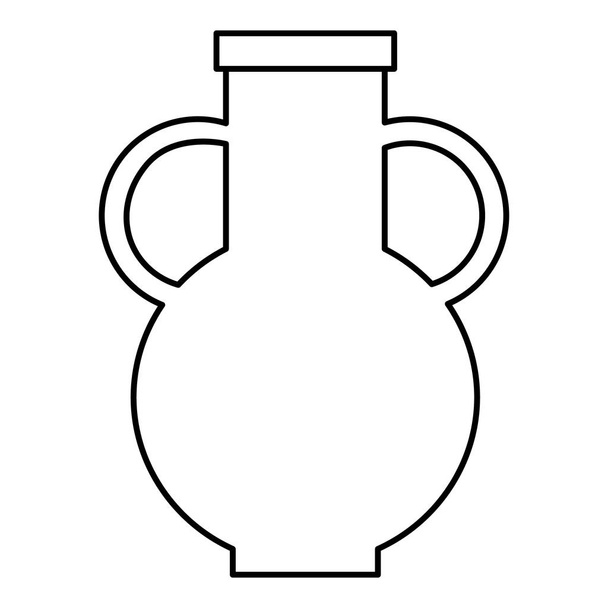 Pitcher icon, outline style - Vector, imagen