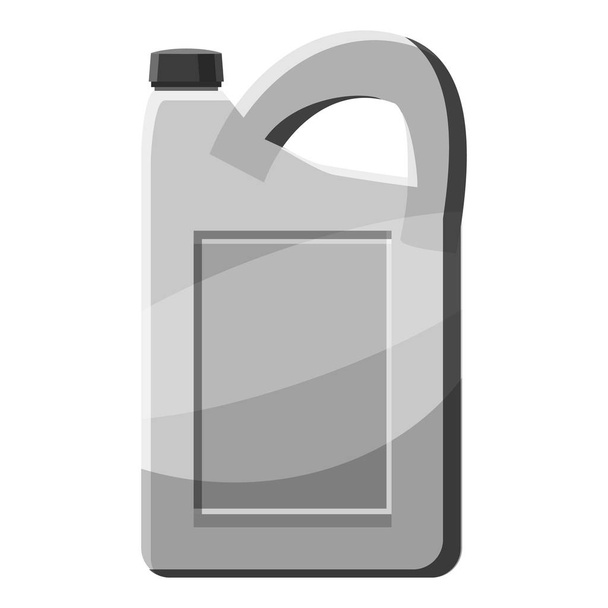 Engine oil icon, gray monochrome style - ベクター画像