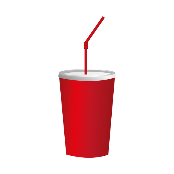 imagem de ícone copo de refrigerante vermelho
 - Vetor, Imagem