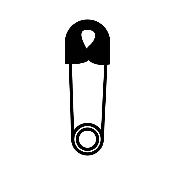 safety pin icon - Vector, Image