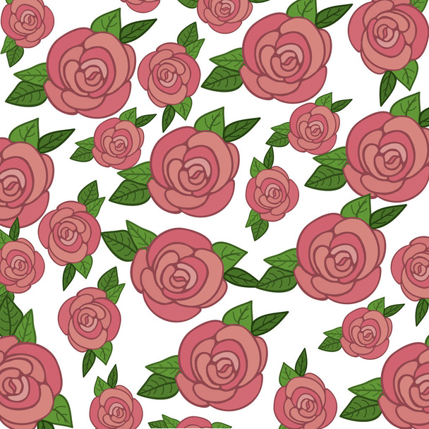 Ροζ τριαντάφυλλα φόντο - Διάνυσμα, εικόνα