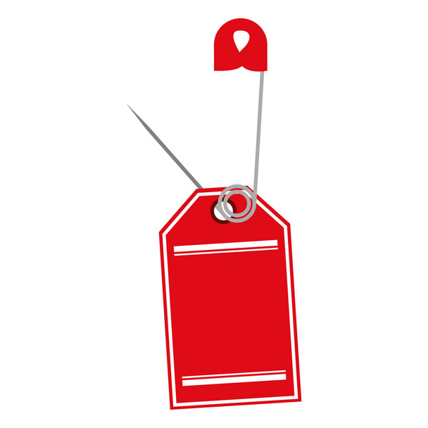 червона піктограма безпечного штифта
 - Вектор, зображення