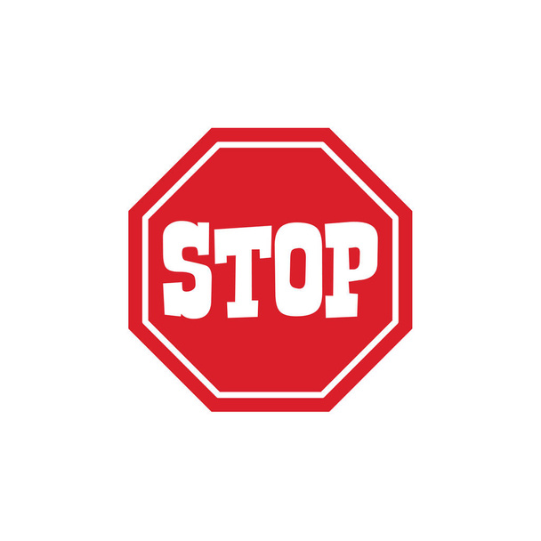 stop icono de signo
 - Vector, Imagen