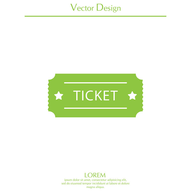 Eintrittskarten-Ikone - Vektor, Bild
