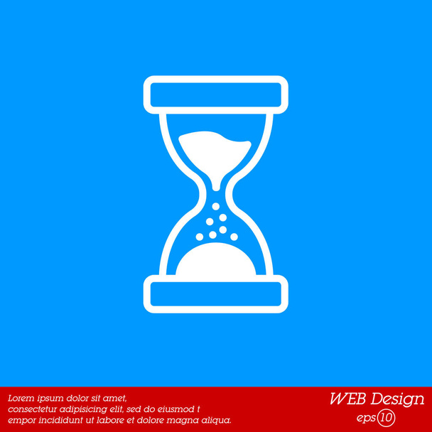 diseño de icono de reloj de arena
 - Vector, Imagen