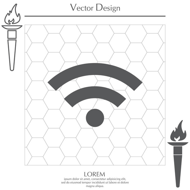 Wi-Fi web icon - Vector, Image