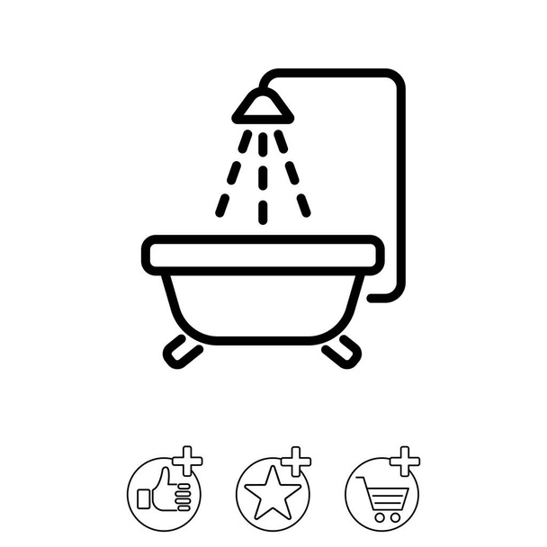 Ikona Kąpiel dziecka - Wektor, obraz