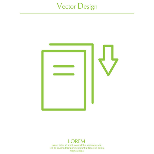simple download icon - Vector, Image