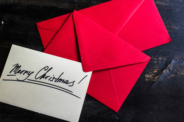Red envelops and note - Фото, зображення