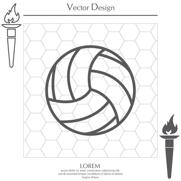 Design der Ball-Ikone - Vektor, Bild
