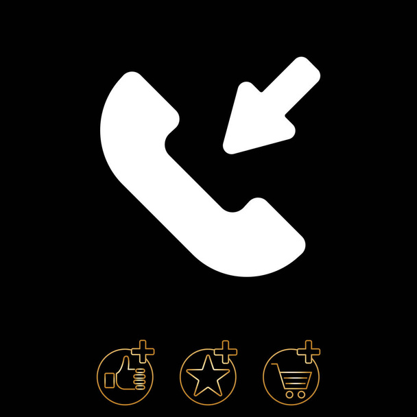  Вхідний дзвінок значок
 - Вектор, зображення
