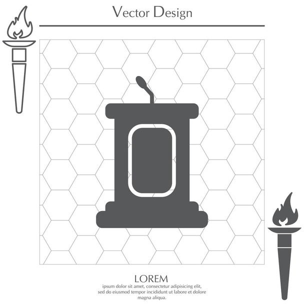 Простая икона Подиума
 - Вектор,изображение