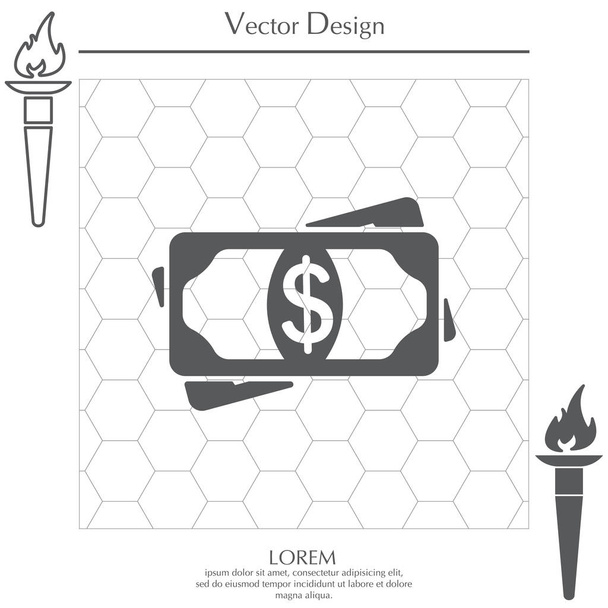 web money icon - Vector, Image